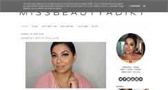 Desktop Screenshot of missbeautyadikt.co.uk